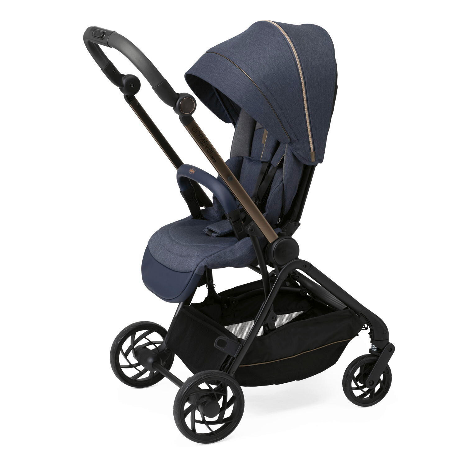BUGGY One4ever Lounge  - Blau, Basics, Textil/Metall (51/99-109/78cm) - Chicco