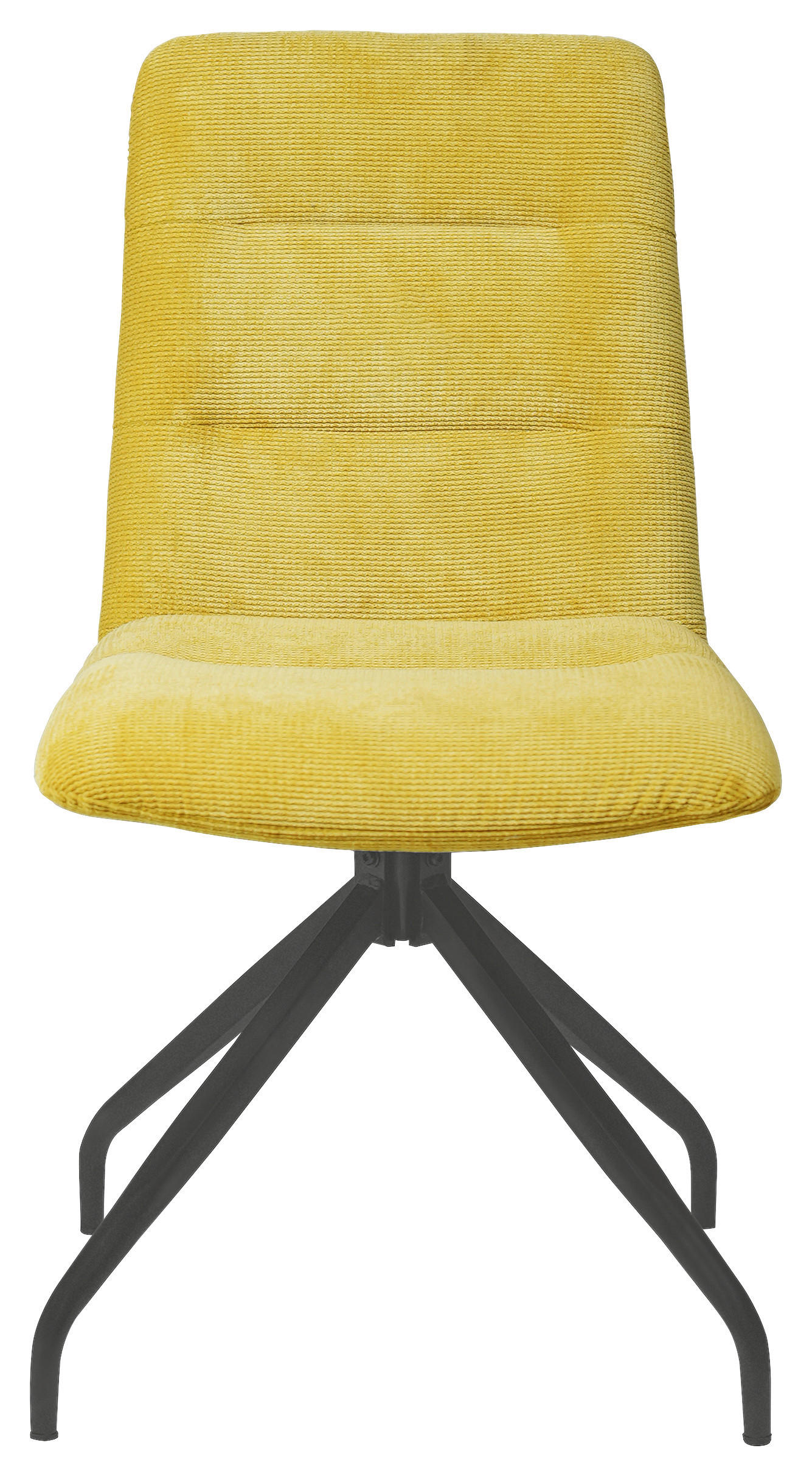 STUHL Webstoff Gelb  - Gelb/Schwarz, Design, Textil/Metall (50/90/63cm) - Carryhome