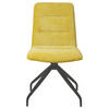STUHL Webstoff Gelb  - Gelb/Schwarz, Design, Textil/Metall (50/90/63cm) - Carryhome