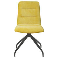 STUHL Webstoff Gelb  - Gelb/Schwarz, Design, Textil/Metall (50/90/63cm) - Carryhome
