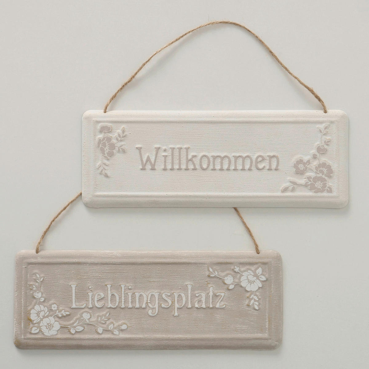 DEKOSCHILD 28/10 cm  - Beige/Creme, Basics, Metall (28/10cm)