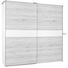 SCHWEBETÜRENSCHRANK in Eichefarben, Weiß - Eichefarben/Silberfarben, Design, Holzwerkstoff (215/210/63cm) - Carryhome SCHWEBETÜRENSCHRANK in Eichefarben, Weiß - Eichefarben/Silberfarben, Design, Holzwerkstoff (215/210/63cm) - Carryhome