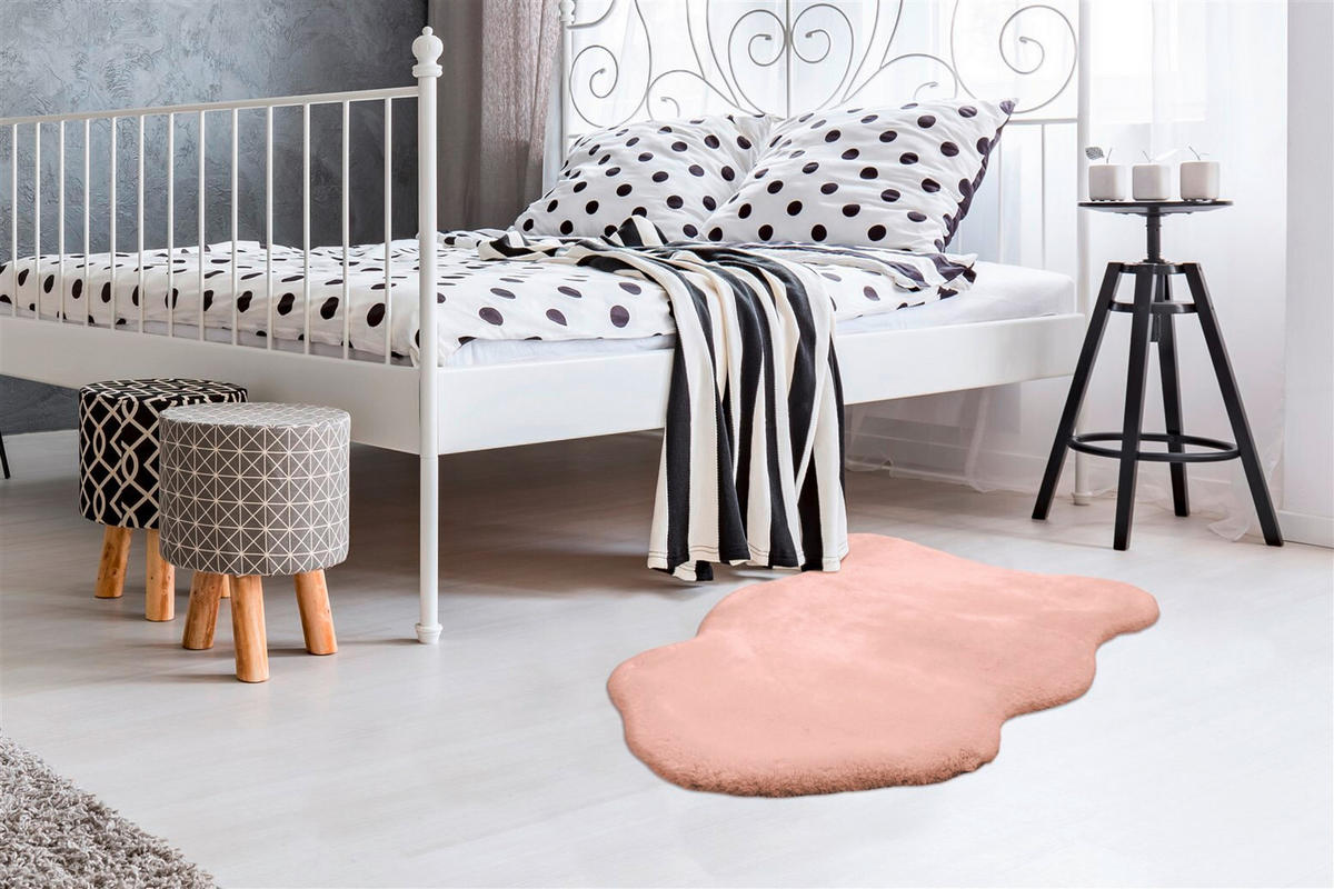 TEPPICH 60/90 cm Rabbit Light 825 Creme Weiß  - Weiß, KONVENTIONELL, Kunststoff/Textil (60/90cm)
