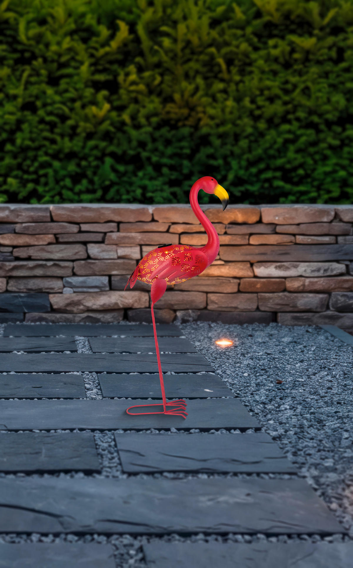 SOLCELLSLAMPA - pink, Trend, metall/plast (85cm) - Ambia Garden