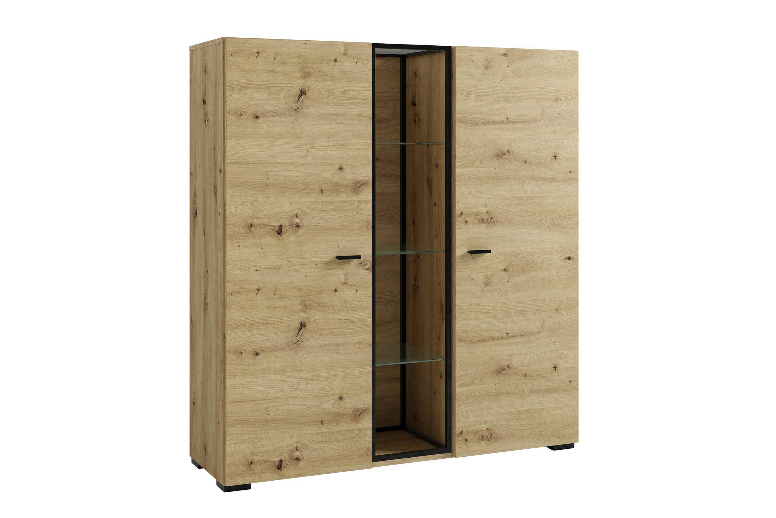 Mid.you Highboard Frame Eiche Artisan 120x130.5x38 cm