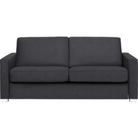 SCHLAFSOFA in Textil Dunkelgrau  - Chromfarben/Dunkelgrau, Konventionell, Textil/Metall (188/86/97cm) - Novel