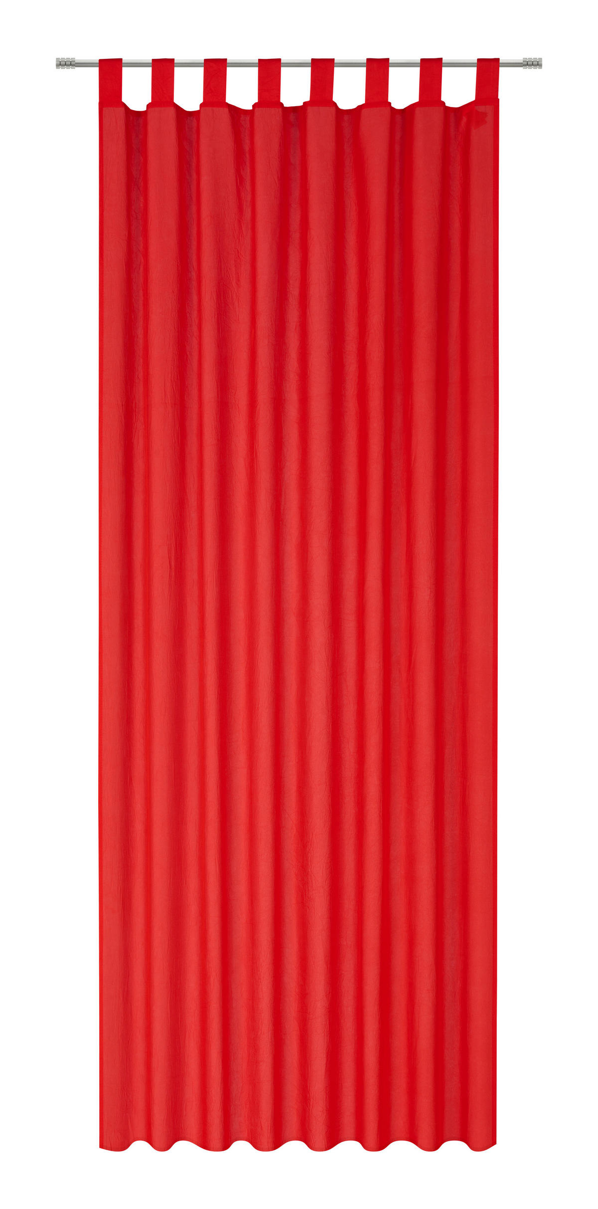ZAVESA SA PETLJAMA ZA KAČENJE crvena - crvena, Dizajnerski, tekstil (135/245cm) - Boxxx