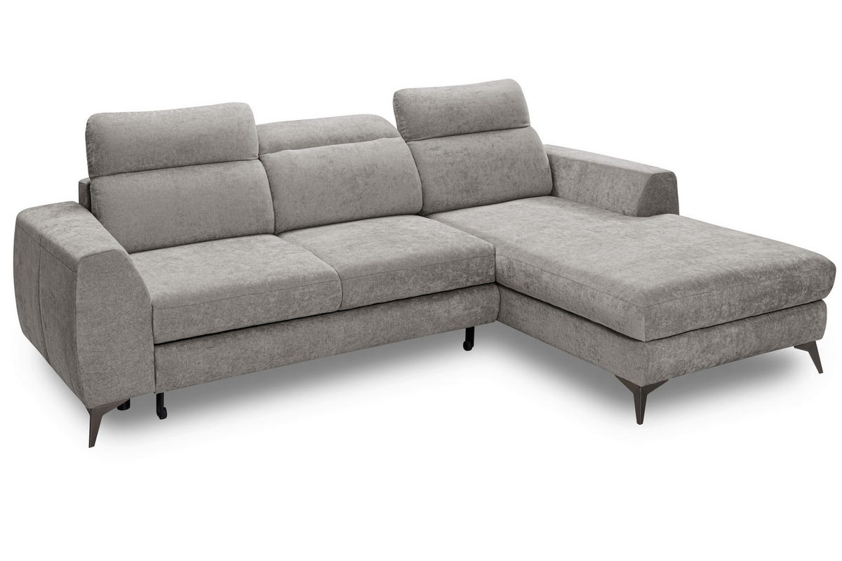 ROHOVÁ SEDAČKA, textil, cappuccino - černá/cappuccino, Basics, kov/textil (264/191cm) - Livetastic