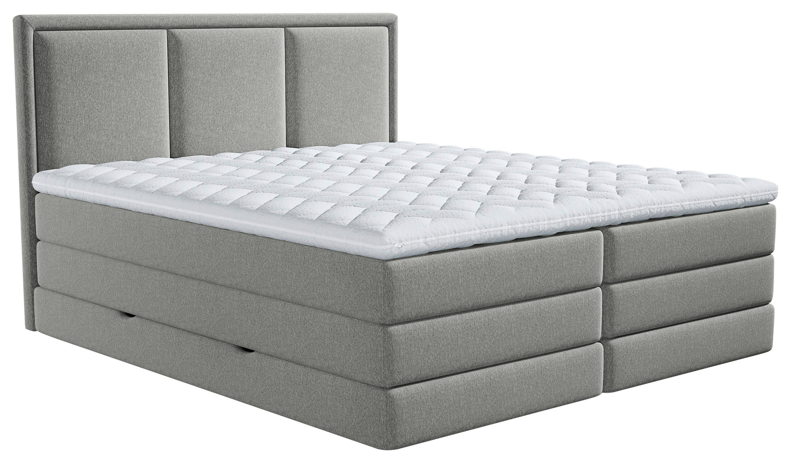 BOXSPRINGBETT 160/200 cm  in Taupe  - Taupe, Design, Kunststoff/Textil (160/200cm) - MID.YOU