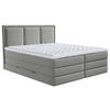 BOXSPRINGBETT 160/200 cm  in Taupe  - Taupe, Design, Kunststoff/Textil (160/200cm) - MID.YOU