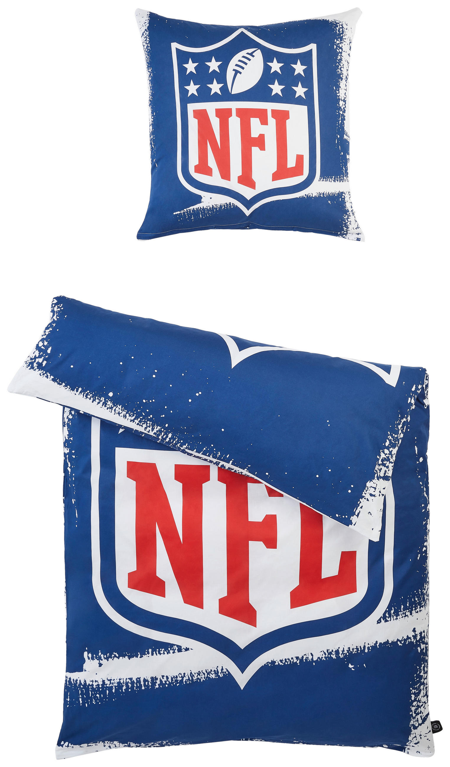 BETTWÄSCHE NFL Shield Renforcé  - Blau/Rot, LIFESTYLE, Textil (135/200cm)