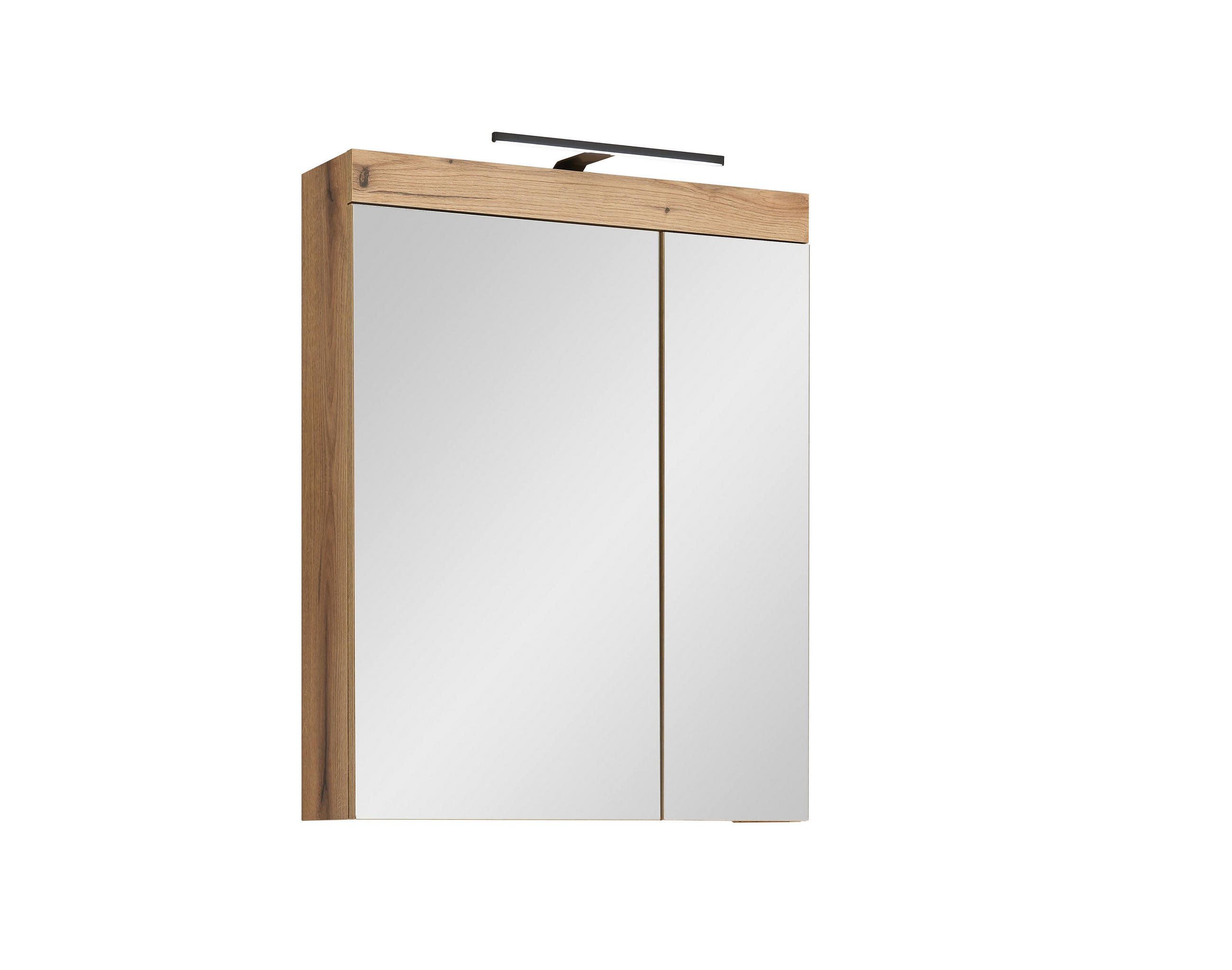 SPIEGELSCHRANK 60/77/17 cm  - Eichefarben, Basics, Glas/Holzwerkstoff (60/77/17cm) - MID.YOU