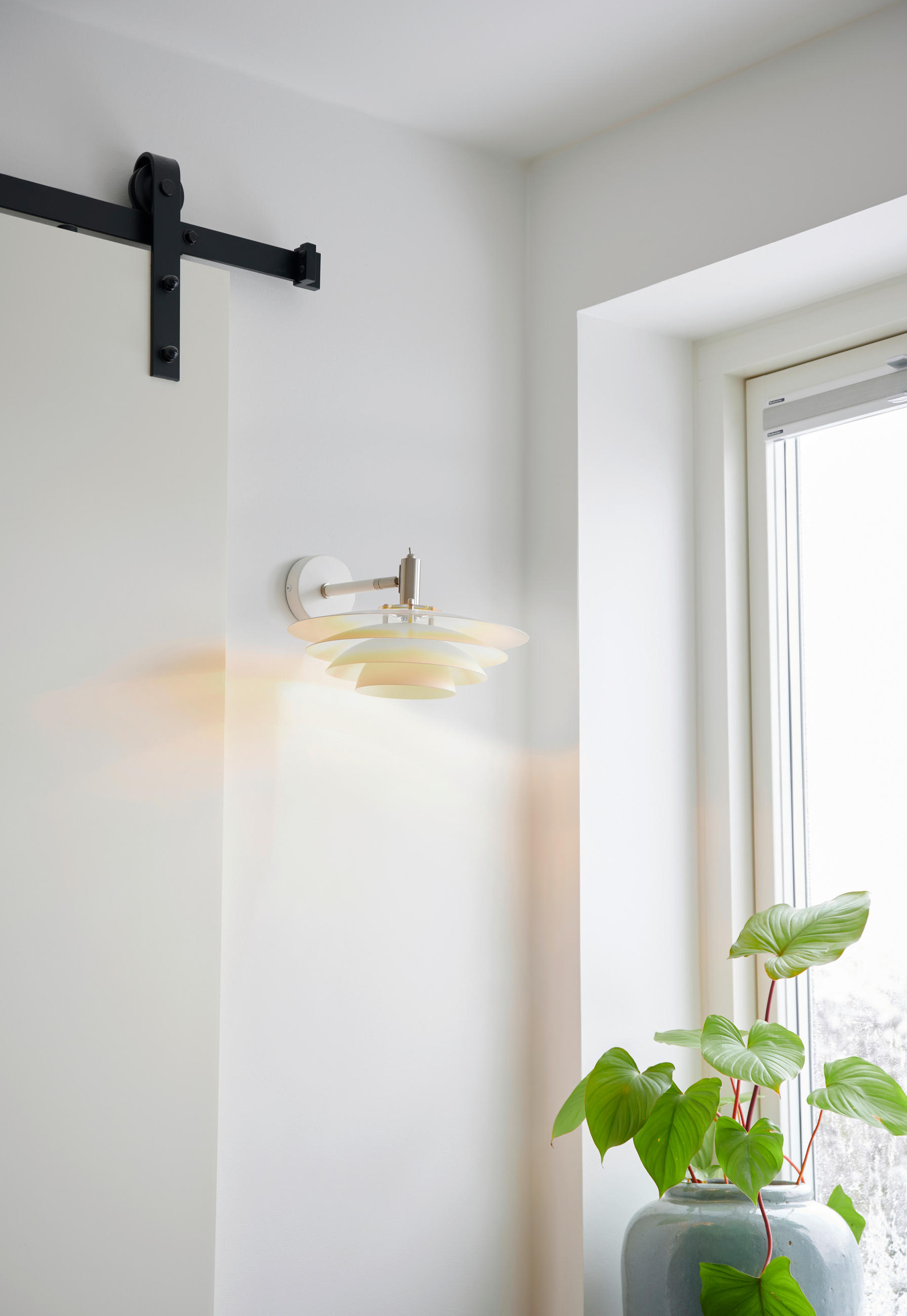WANDLEUCHTE Bretagne 30/18 cm   - Weiß, Design, Metall (30/18cm) - Nordlux