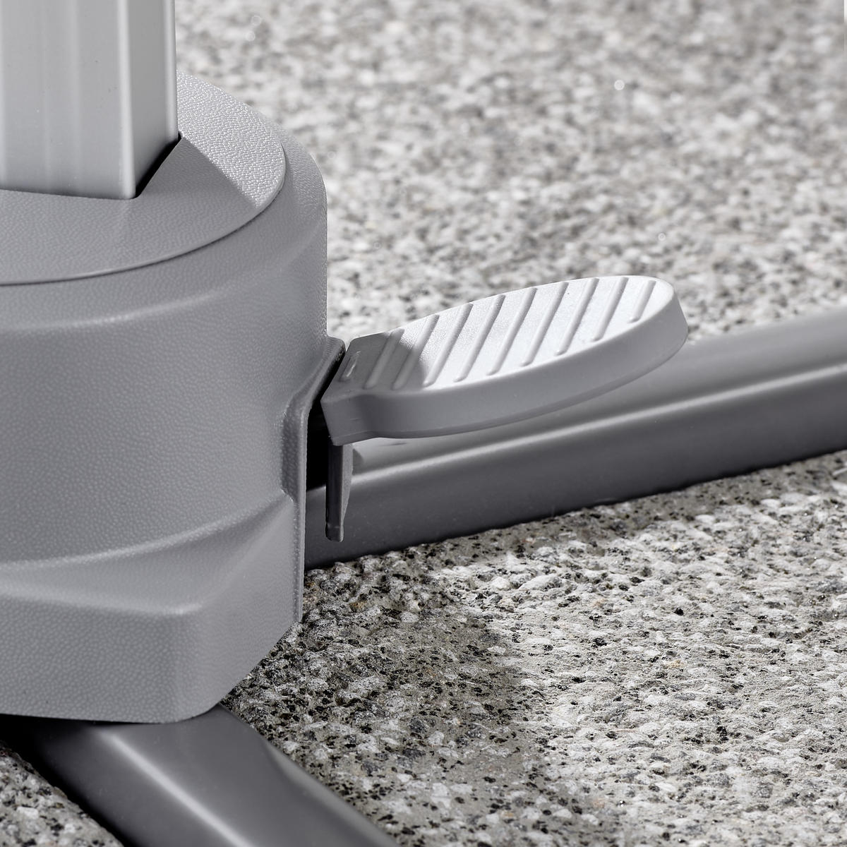 KONZOLNI SENČNIK - rjavosiva/barve aluminija, Trendi, kovina/tekstil (300/300cm) - Ambia Garden