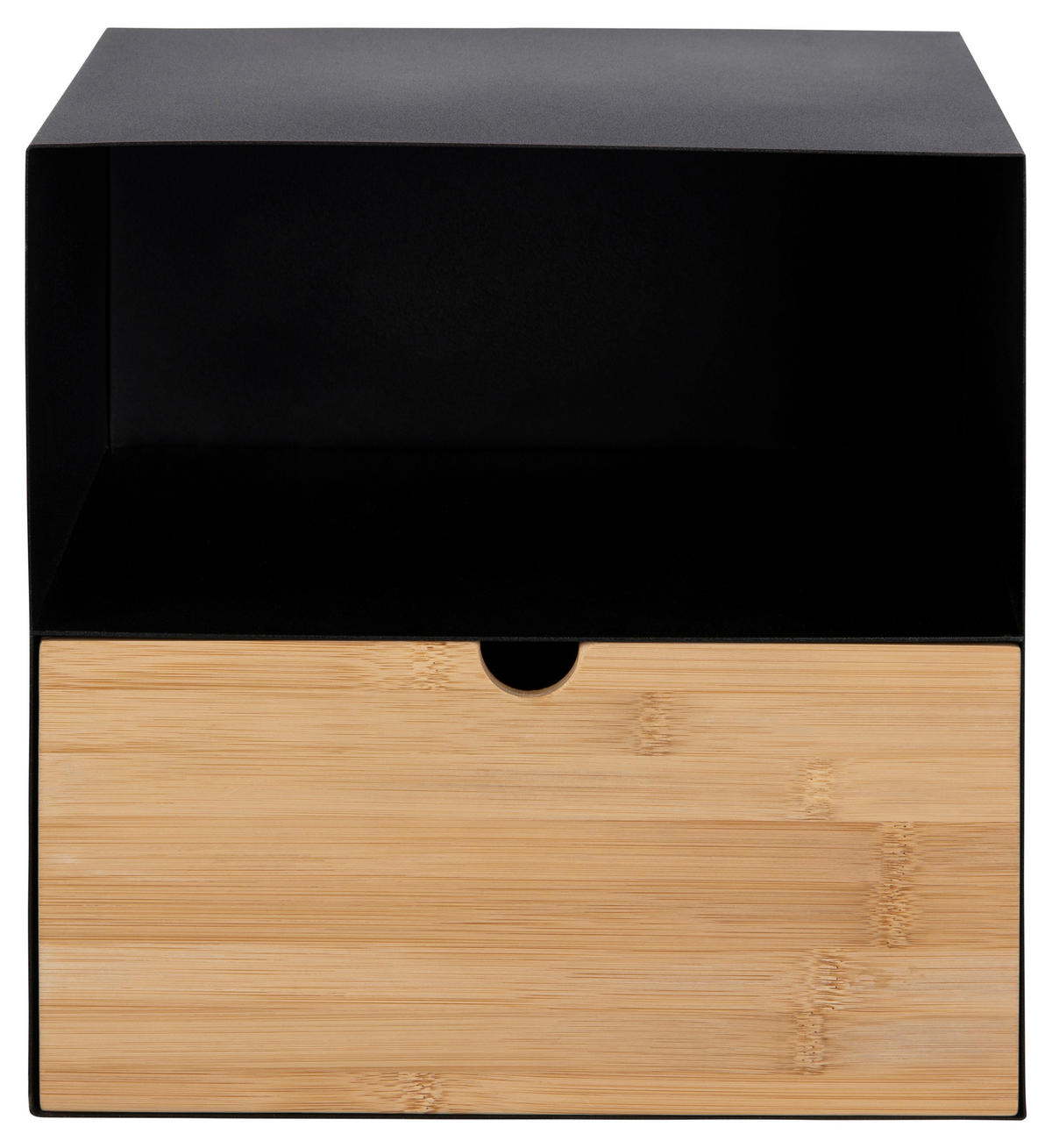 KOMMODE  in 30/30/25 cm  - Schwarz, KONVENTIONELL, Naturmaterialien/Metall (30/30/25cm) - Livetastic
