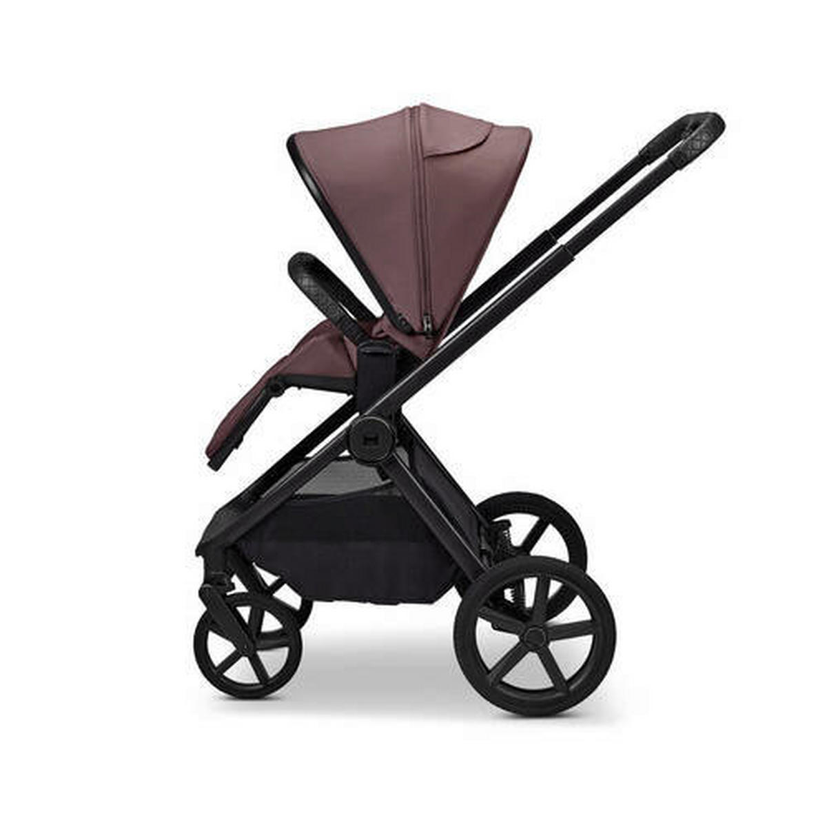 KOMBIKINDERWAGEN  Gio Fold ETPU  Tonka  - Schwarz/Mokka, Basics, Textil/Metall (120/58/92cm) - Moon Edition