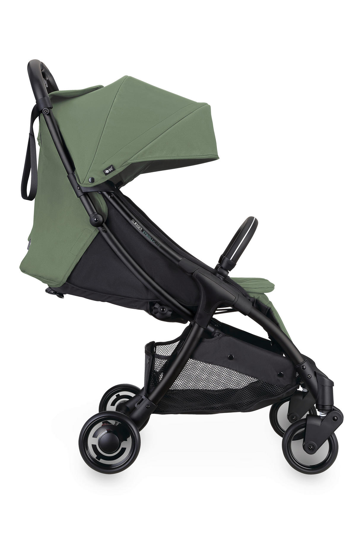 BUGGY STROLL LITE  - Schwarz/Olivgrün, Basics, Textil/Metall (70/46/103cm) - GLOBBER