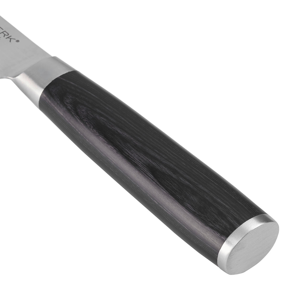 SANTOKUKNIV 23 cm  - stålfärgad/svart, Modern, metall/trä (23cm) - Echtwerk