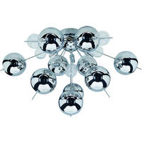 DECKENLEUCHTE  57/38 cm    - Klar/Chromfarben, Design, Glas/Metall (57/38cm) - Näve