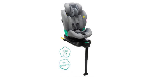 KINDERAUTOSITZ - Grau, Basics, Kunststoff/Textil (48/50/86cm) - My Baby Lou
