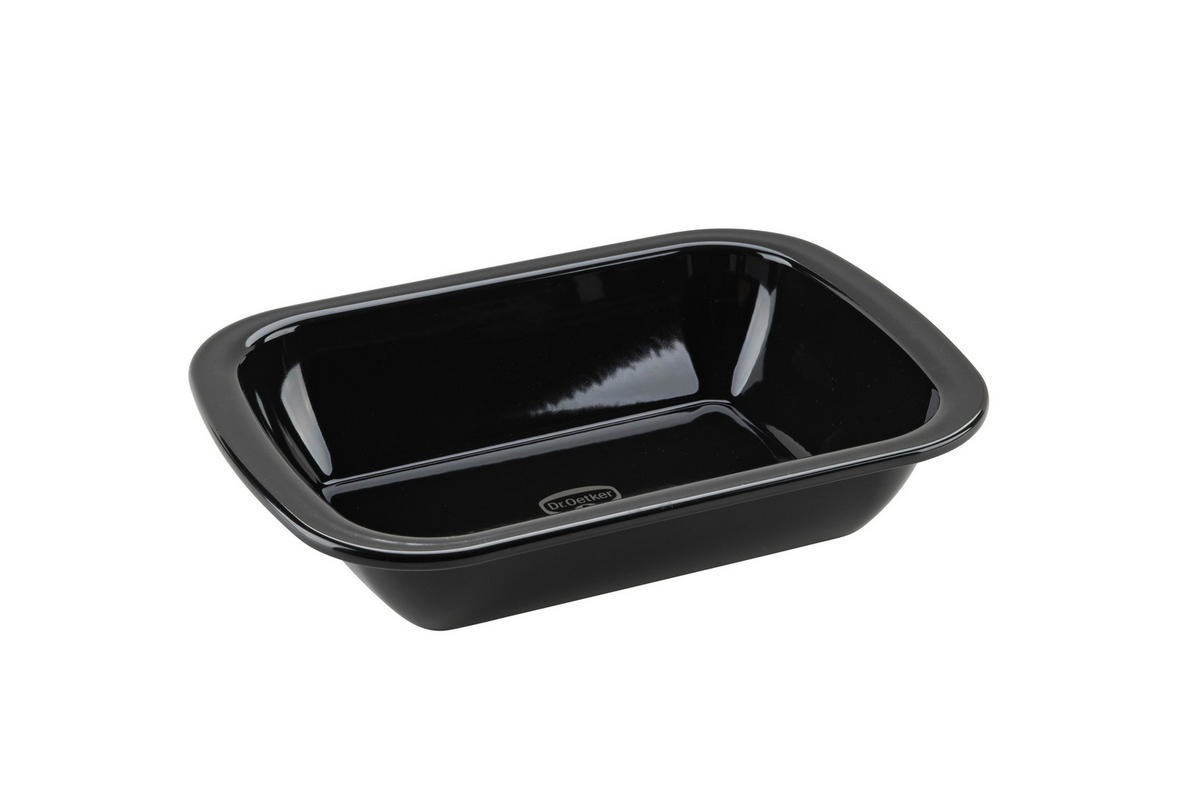 AUFLAUFFORM Metall  - Schwarz, KONVENTIONELL, Metall (28/6/21cm) - Dr.Oetker