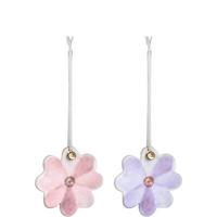 FÜGGŐDÍSZ - lila/rózsaszín, Design, textil/kerámia (7,00/7,00/0,20cm) - Leonardo