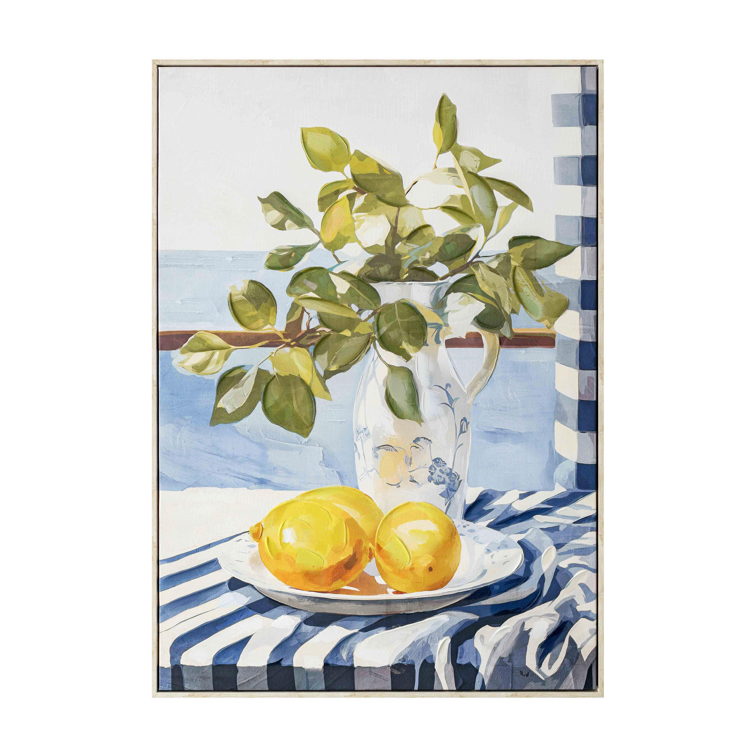 TISAK NA PLATNU 70/100 cm - višebojno/prirodne boje, Natur, drvo/tekstil (70/100cm) - Monee