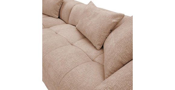 ECKSOFA Rosa Flachgewebe - Schwarz/Rosa, KONVENTIONELL, Kunststoff/Textil (170/280cm) - Carryhome