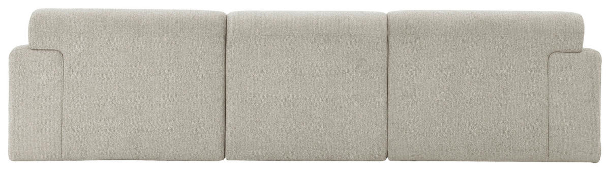 ECKSOFA Taupe Leinenoptik  - Taupe, Design, Holz/Textil (260/68/156cm) - P & B