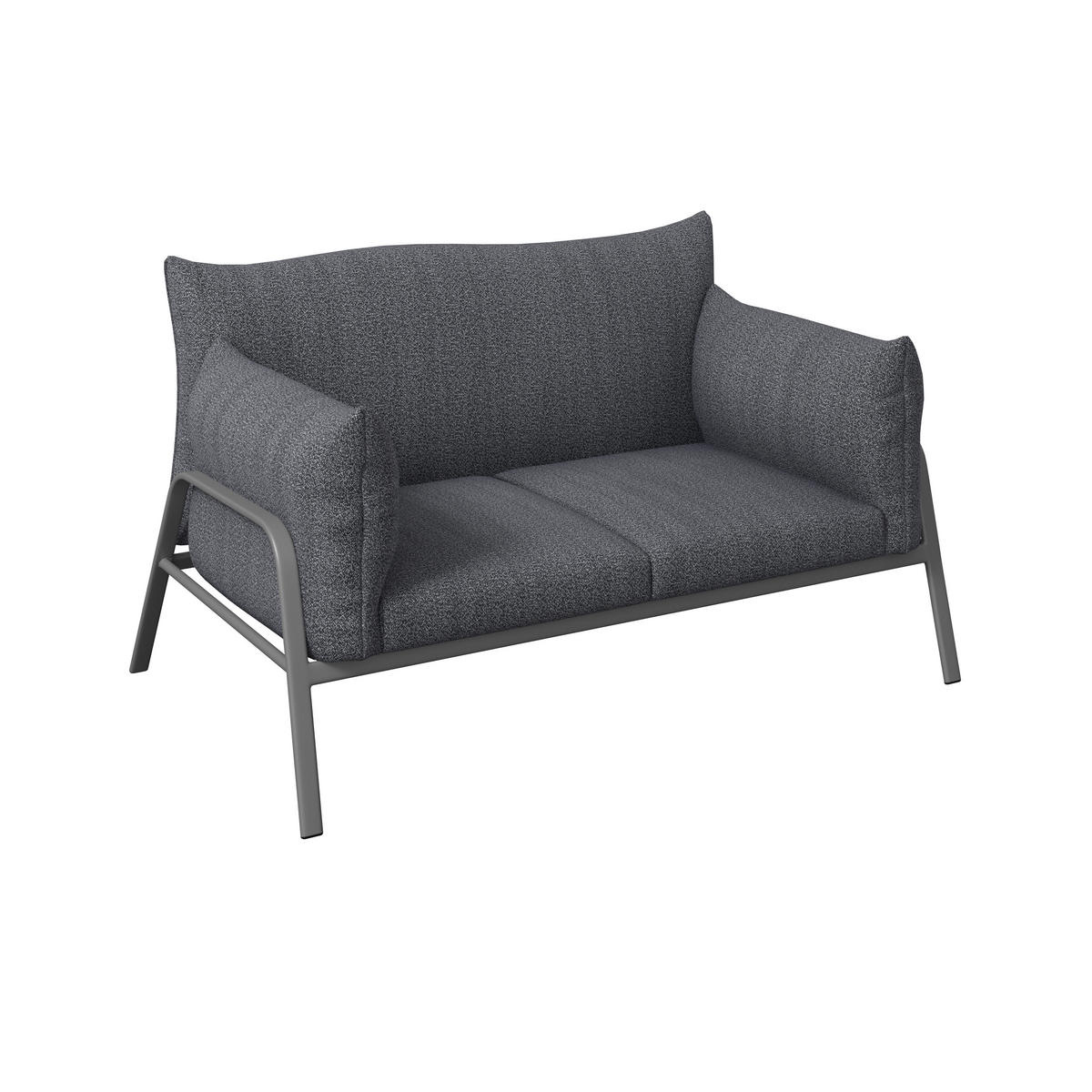 GARTENSET Webstoff Eisen  - Dunkelgrau/Anthrazit, Basics, Glas/Textil - Ambia Garden