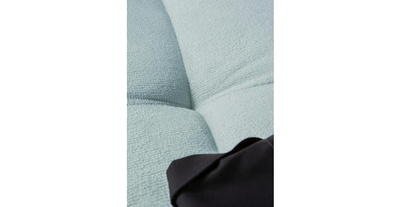 ECKSOFA  in Plüsch Mintgrün Zierkissen, Rückenkissen, Rücken echt  190/288 cm  - Dunkelbraun/Mintgrün, KONVENTIONELL, Holz/Textil (190/288cm) - Carryhome