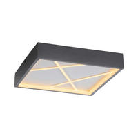 PLAFONIERĂ CU LED - negru, Design, plastic/metal (30/30/4,5cm)
