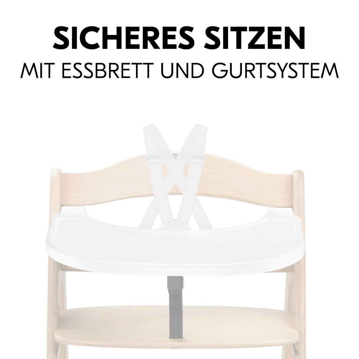 ESS- UND SPIELBRETT Arketa  - Weiß, Basics, Kunststoff (46/4/49cm) - Hauck