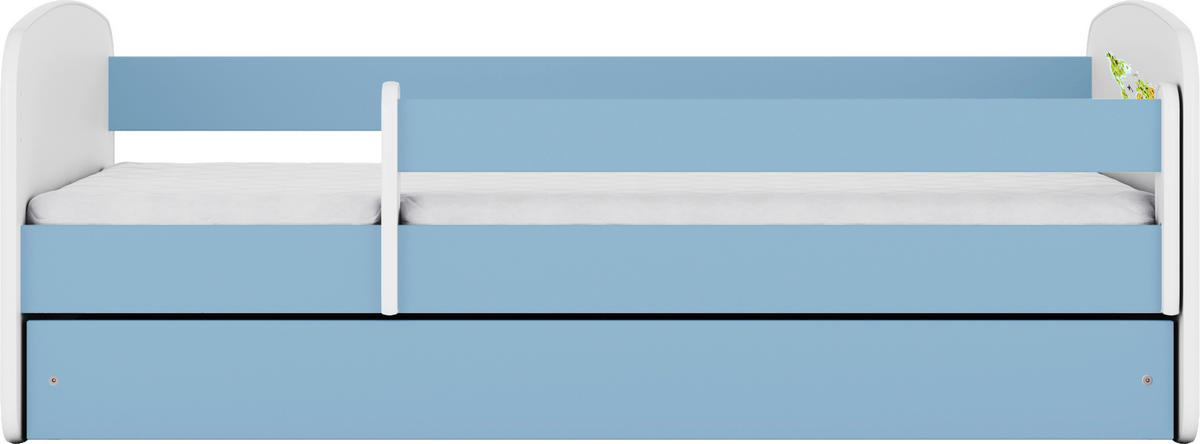 KINDER-/JUNIORBETT - Blau/Birkefarben, MODERN, Holz/Holzwerkstoff (80/160cm) - MID.YOU