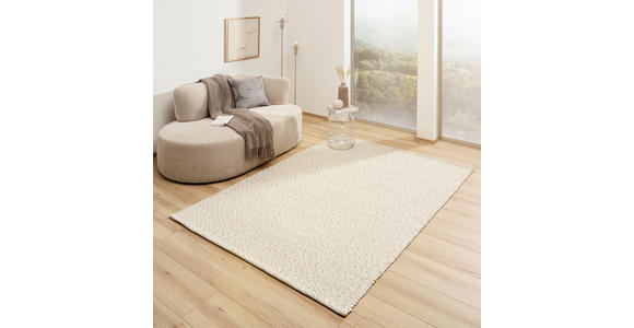 HANDWEBTEPPICH 130/190 cm Beige  - Beige, Natur, Textil (130/190cm) - Linea Natura