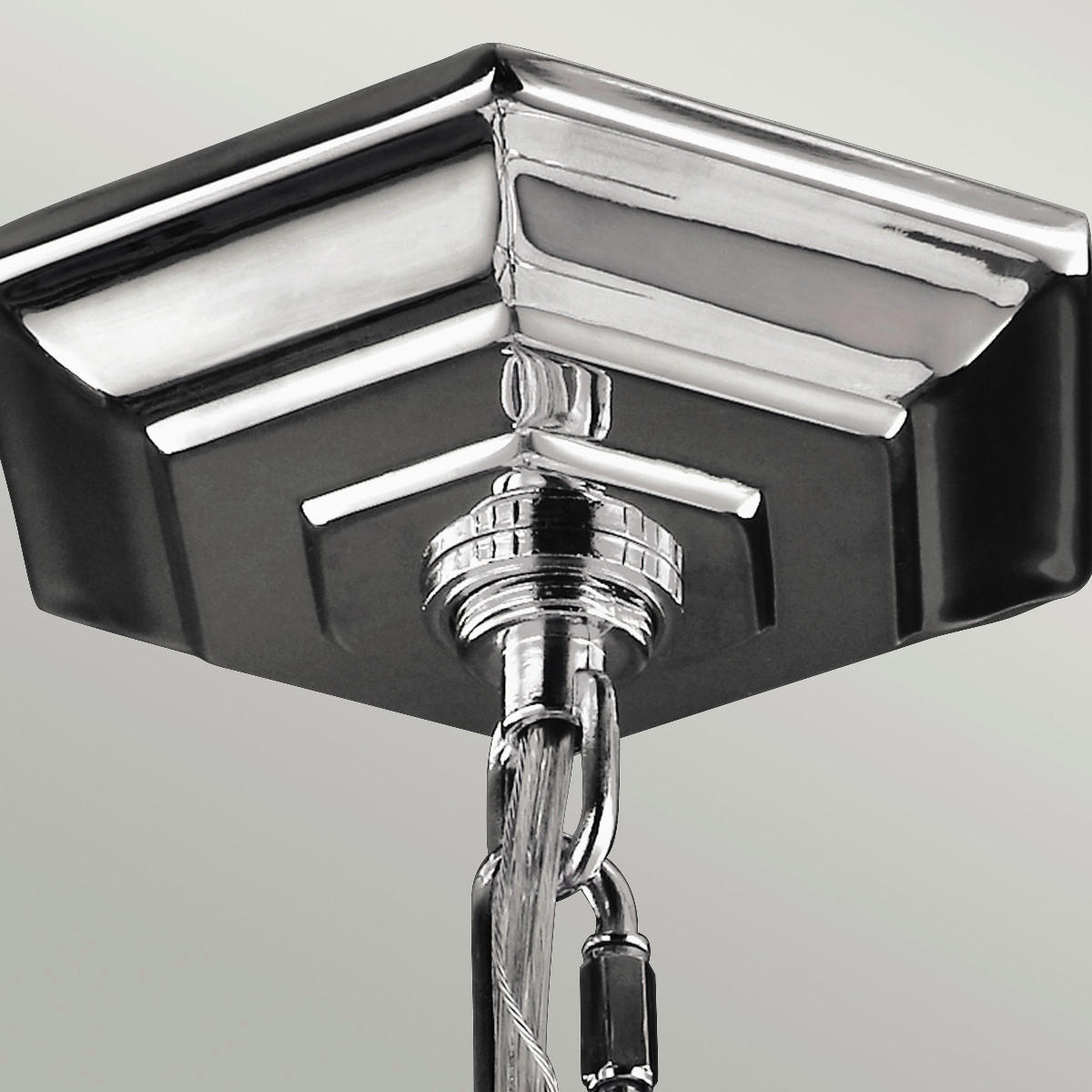 Thumbnail - Elstead Lighting Hängeleuchte Elstead Corinne, Nickel, Metall, 50.8 cm, Grüner Punkt, RoHS, Lampen & Leuchten, Innenbele...