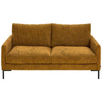 2,5-SITZER Webstoff Gelb  - Gelb/Schwarz, KONVENTIONELL, Textil/Metall (176/78/90cm) - Hom`in