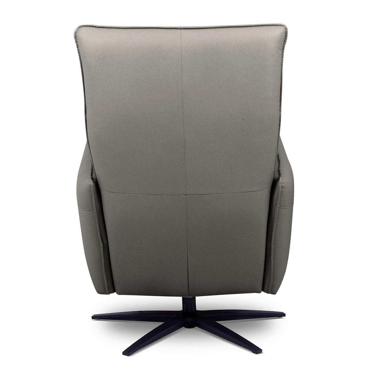 RELAXSESSEL Textil Grau  - Schwarz/Grau, Design, Textil/Metall (77/107/88cm) - Livetastic