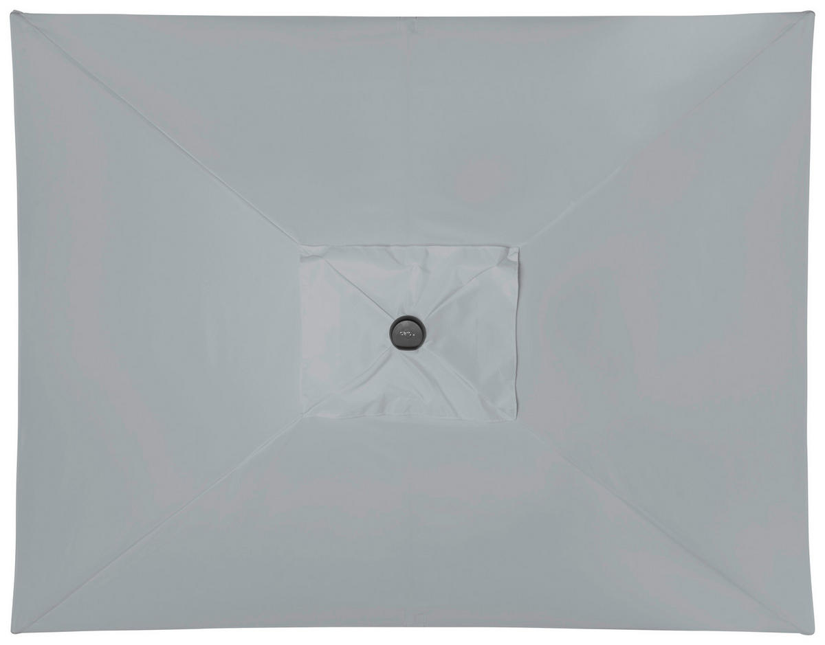 SONNENSCHIRM 250x200 cm Hellgrau  - Anthrazit/Hellgrau, Design, Textil/Metall (250/200cm) - Doppler