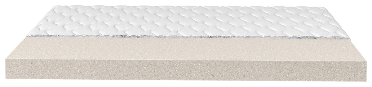 KOMFORTSCHAUMMATRATZE 180/200 cm Höhe ca. 9 cm  - Weiß, Basics, Textil (180/200cm) - Boxxx