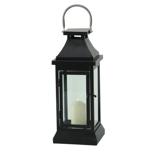 LAMPÁŠ kov - čierna, Basics, kov (14/14/36cm)
