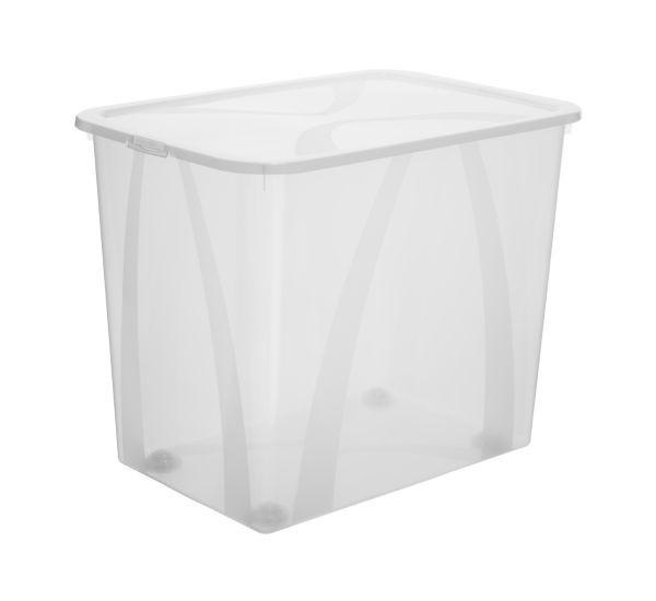 BOX S VÍKEM, 70 l - přírodní barvy, Konvenční, plast (57,1/39,2/46,5cm) - Rotho