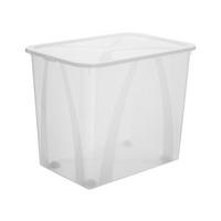 BOX S VEKOM, 70 l - prírodná farba, Konventionell, plast (57,1/39,2/46,5cm) - Rotho