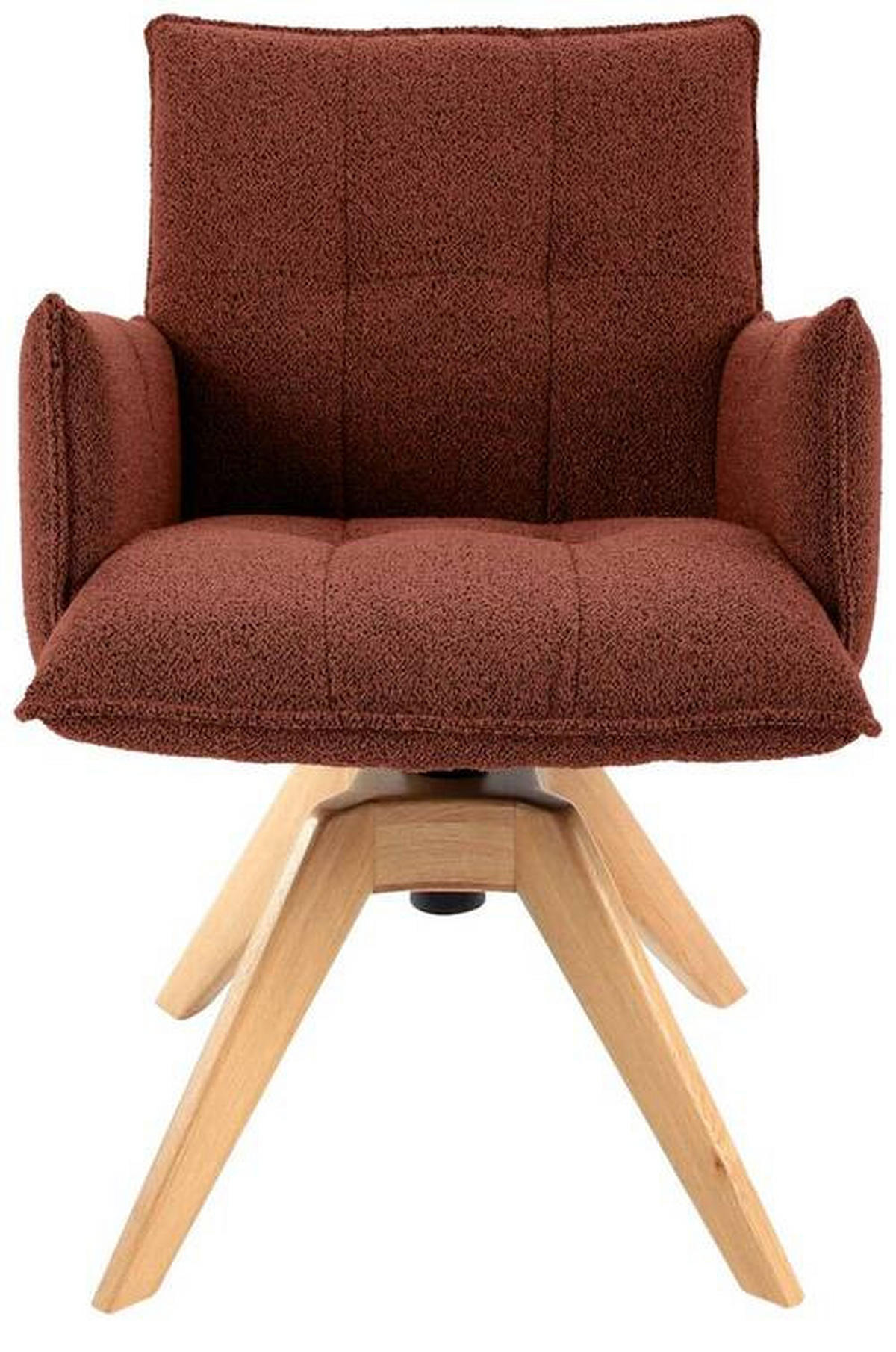 ARMLEHNSTUHL  in Webstoff  - Eichefarben/Haselnussfarben, Design, Holz/Textil (57/86/65cm) - Valnatura
