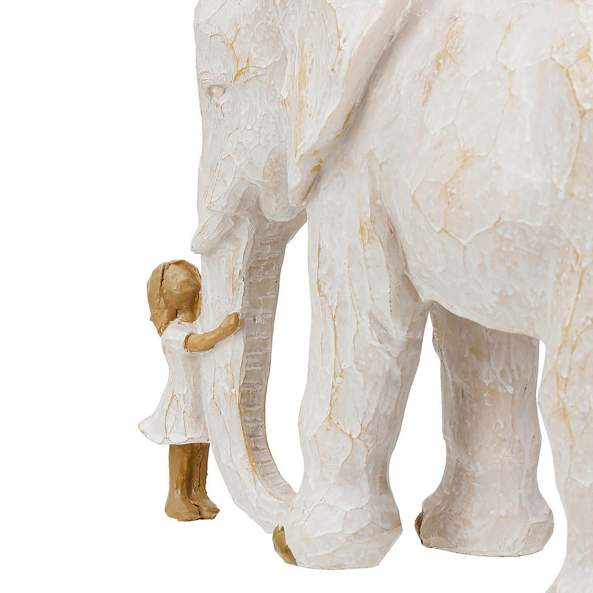 SKULPTUR - Creme, Basics, Kunststoff (28,5/23/15cm)