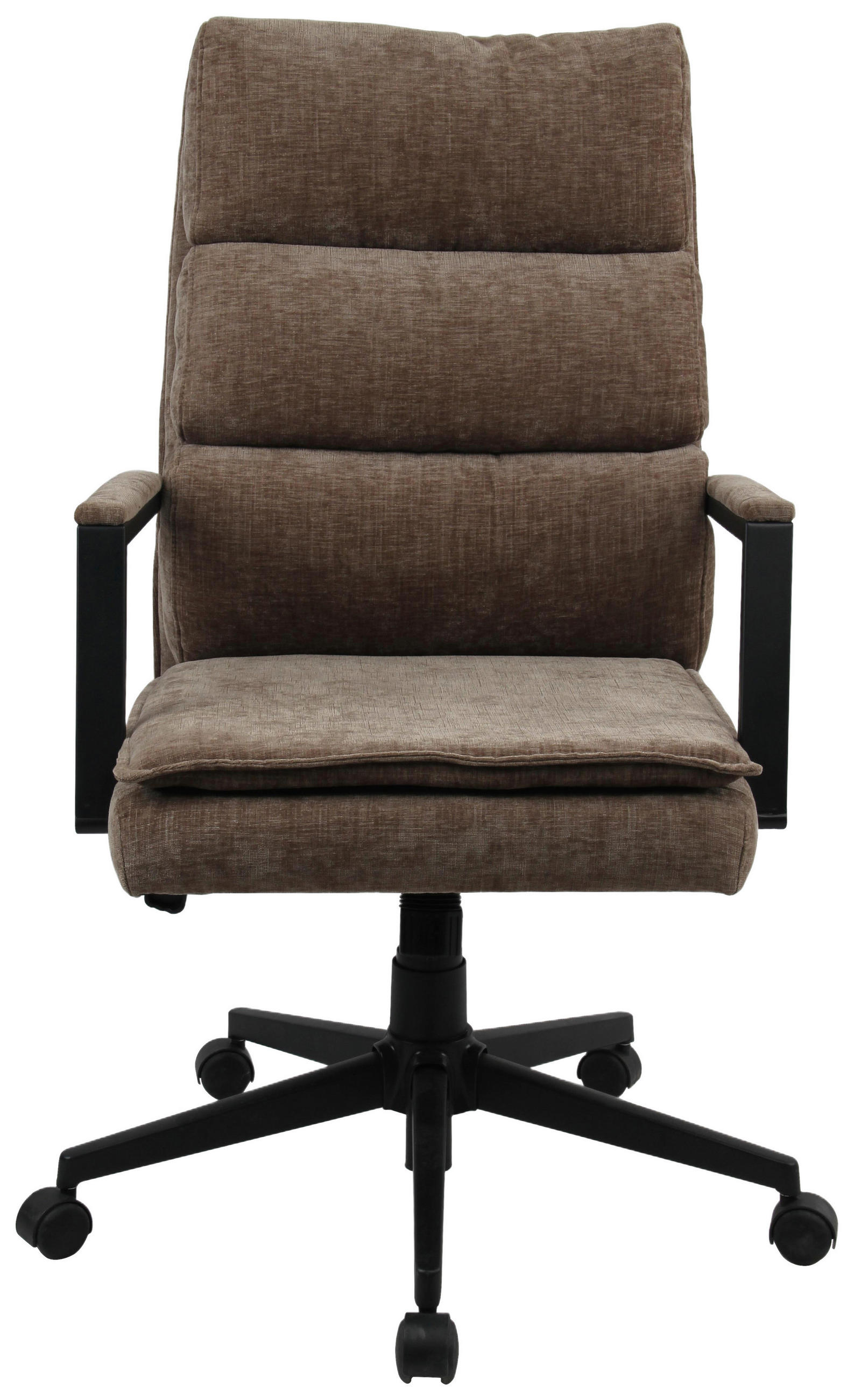 CHEFSESSEL  in Webstoff Grau  - Schwarz/Grau, Modern, Kunststoff/Textil (58/110-120/62cm) - MID.YOU