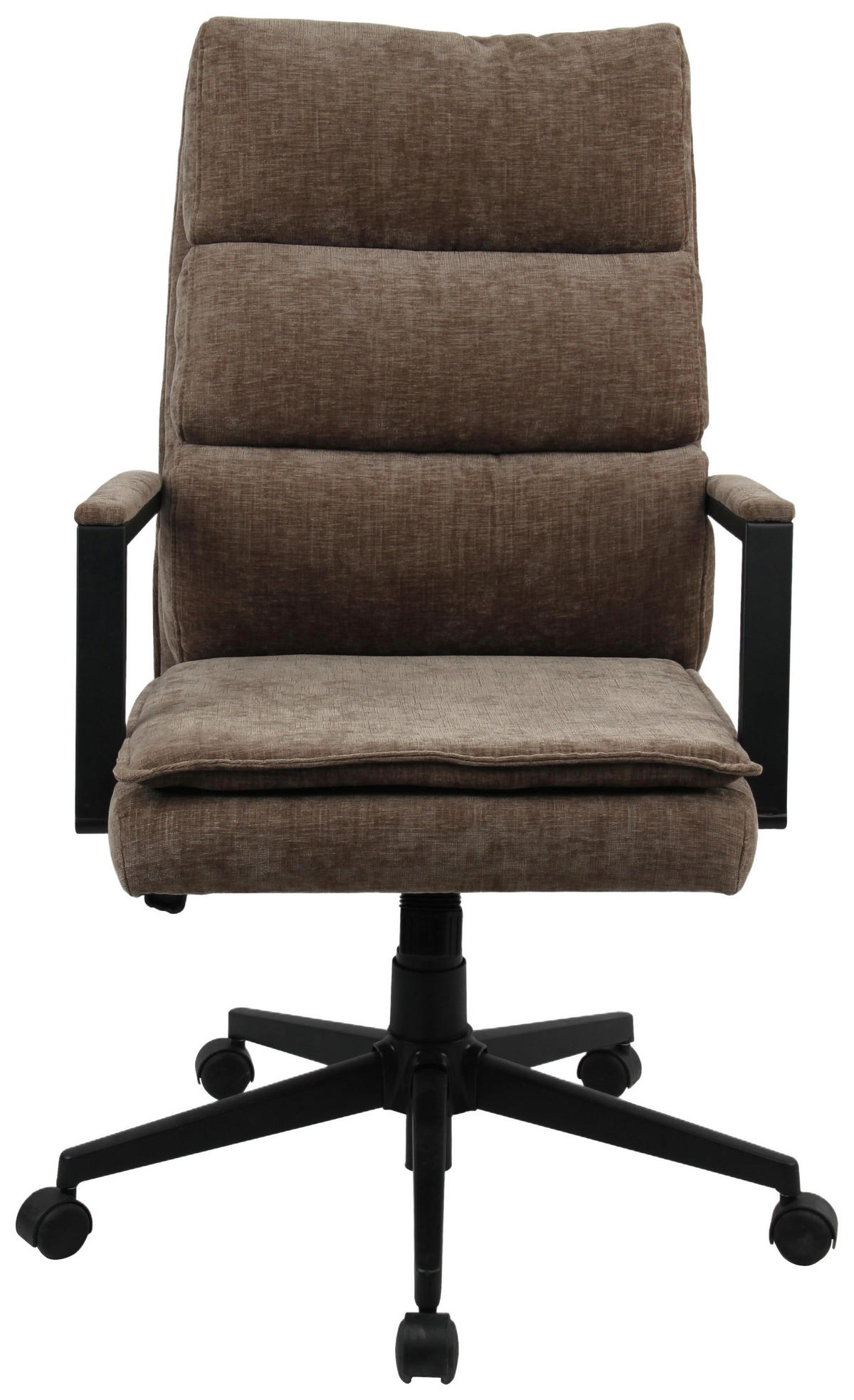 CHEFSESSEL  in Webstoff Grau  - Schwarz/Grau, Modern, Kunststoff/Textil (58/110-120/62cm) - MID.YOU