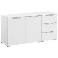 SIDEBOARD 120/61/42 cm Weiss  - Weiss/Silberfarben, Design, Holzwerkstoff/Kunststoff (120/61/42cm) - Novel