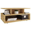 COUCHTISCH in Holzwerkstoff 80/50/40 cm  - Honigeiche/Schwarz, Modern, Holzwerkstoff/Kunststoff (80/50/40cm) - MID.YOU