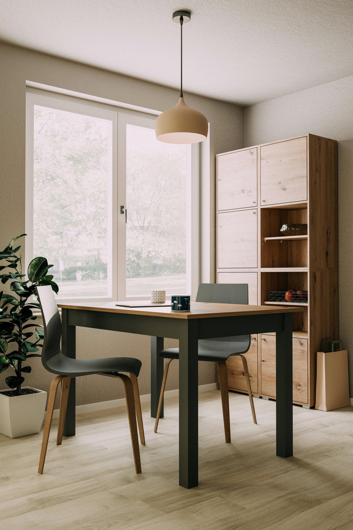 REGAL  46/96,5/33,5 cm Eiche Artisan  - Alufarben/Eiche Artisan, Design, Holzwerkstoff/Kunststoff (46/96,5/33,5cm) - MID.YOU